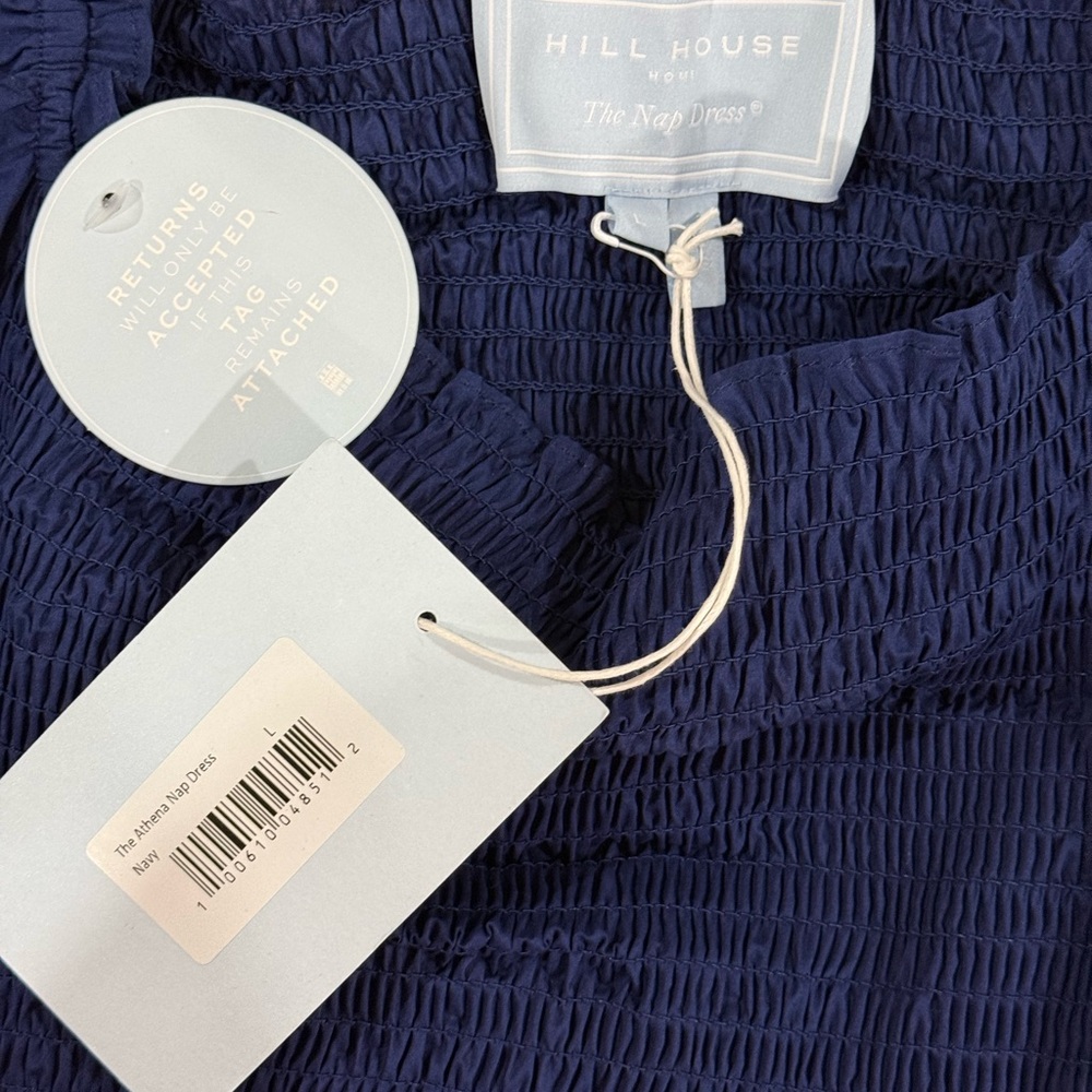 Hill House Navy Smocked Nap Dress